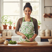 Personalized Pandan Leaf Apron Schort