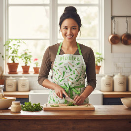 Personalized Pandan Leaf Apron Schort