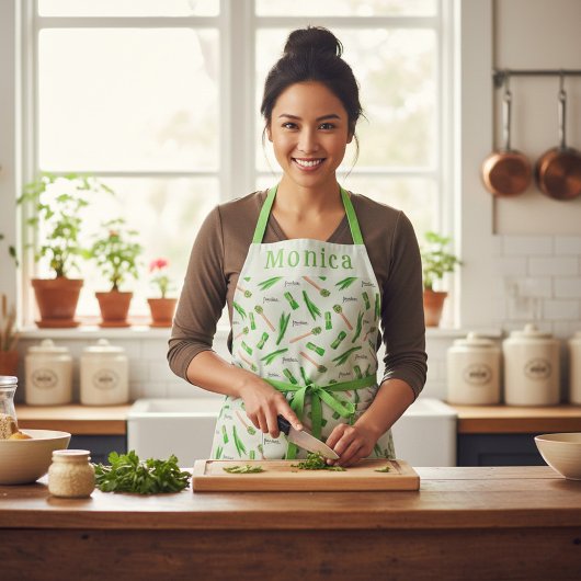 Personalized Pandan Leaf Apron  Schort