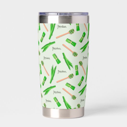 Personalized Pandan Leaf  Geïsoleerde Drinkbeker (Achterkant)