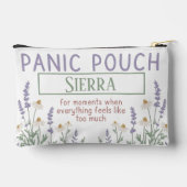 Personalized Panic Pouch Makeup Bag Calm Kit Etui (Achterkant)