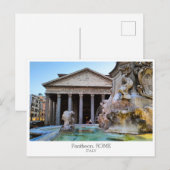 Personalized, Pantheon, Rome, Italy Briefkaart (Voorkant / Achterkant)