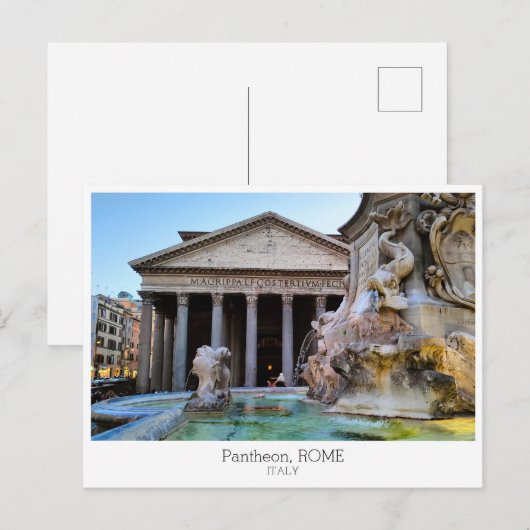 Personalized, Pantheon, Rome, Italy Briefkaart (Voorkant / Achterkant)