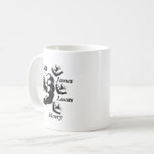Personalized Papa mug, Custom Fathers Day mug Koffiemok (Voorkant links)