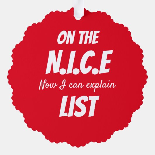 Personalized Paper Christmas Ornament  (Achterkant)