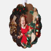 Personalized Paper Christmas Ornament  Kaart (Links)