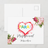Personalized paraprofessional educator teacher briefkaart (Voorkant / Achterkant)