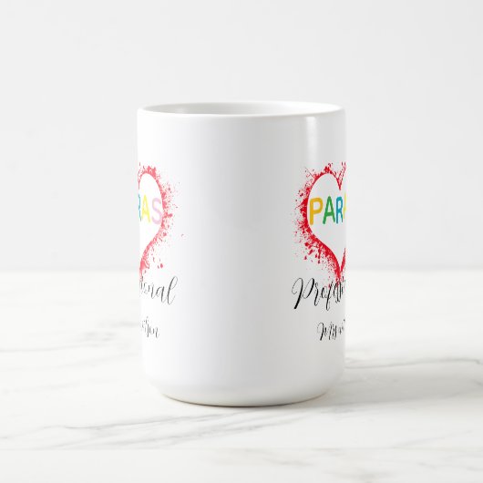 Personalized paraprofessional educator teacher koffiemok (Center)