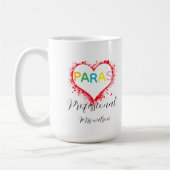 Personalized paraprofessional educator teacher koffiemok (Links)