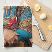 Personalized parastas  theedoek (Quarter Fold)