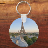 Personalized Paris City Skyline Souvenir  Sleutelhanger (Voorkant)