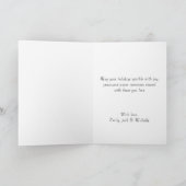 Personalized Parrot with Santa Hat Christmas Feestdagen Kaart (Binnen)