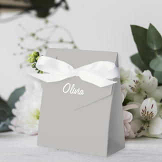Personalized  Party Box Gift Bag Favour neutral Bedankdoosjes