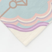 Personalized Pastel Bows Monogram Name Blanket Fleece Deken (Hoek)