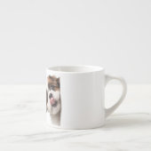 Personalized Pastel Brown Dog Photo Espresso Mug Kop (Rechts)