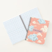 Personalized Pastel Cloud Dreamscape  Notitieboek (Binnen)