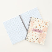 Personalized Pastel Confetti Dot Style Notitieboek (Binnen)