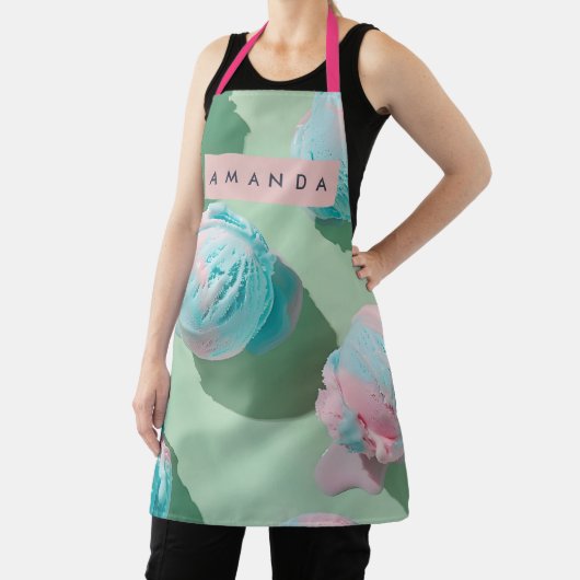 Personalized Pastel Cotton Candy Dream Aesthetic Schort (Insitu)