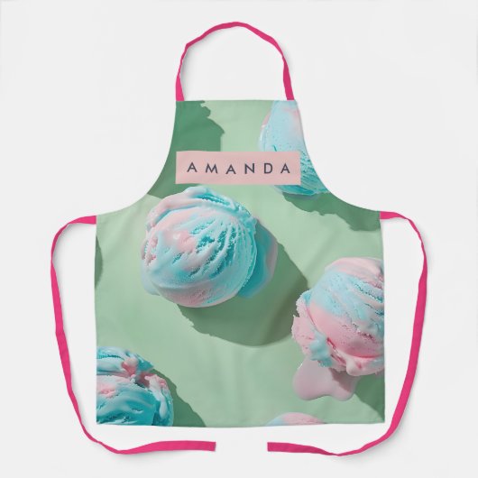 Personalized Pastel Cotton Candy Dream Aesthetic Schort (Voorkant)