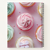 Personalized Pastel Cupcake Swirl Notitieboek (Achterkant)