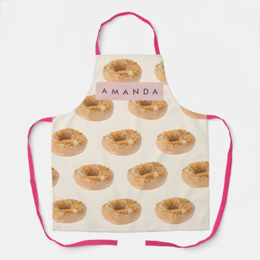 Personalized Pastel Donut Sprinkle Pattern Schort (Voorkant)