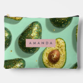 Personalized Pastel Glitter Avocado Design Etui (Voorkant)