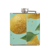 Personalized Pastel Glitter Lemon Style Heupfles (Achterkant)