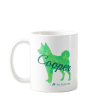 Personalized Pastel Green Color Shiba Inu Dog 柴犬