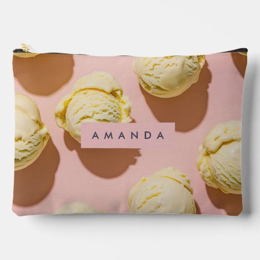 Personalized Pastel Lemon Cream Bliss Etui (Voorkant)