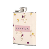 Personalized Pastel Meadow Blooms Heupfles (Links)