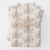 Personalized Pastel Nutcracker Christmas Inpakpapier Vel (In situ)