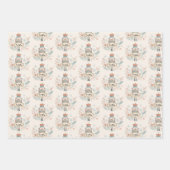 Personalized Pastel Nutcracker Christmas Inpakpapier Vel (Voorkant)