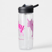 Personalized Pastel Pink Chihuahua Water Bottle Waterfles (Links)