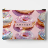 Personalized Pastel Pink Donut Sparkle Etui (Voorkant)