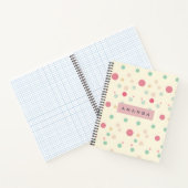 Personalized Pastel Polka Dot Style  Notitieboek (Binnen)