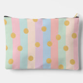 Personalized Pastel Rainbow Stripes with Dots Etui (Achterkant)