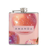 Personalized Pastel Sparkle Peach Style Heupfles (Voorkant)