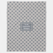 Personalized Pastel Throw Modern Cozy Accent Fleece Deken (Voorkant)