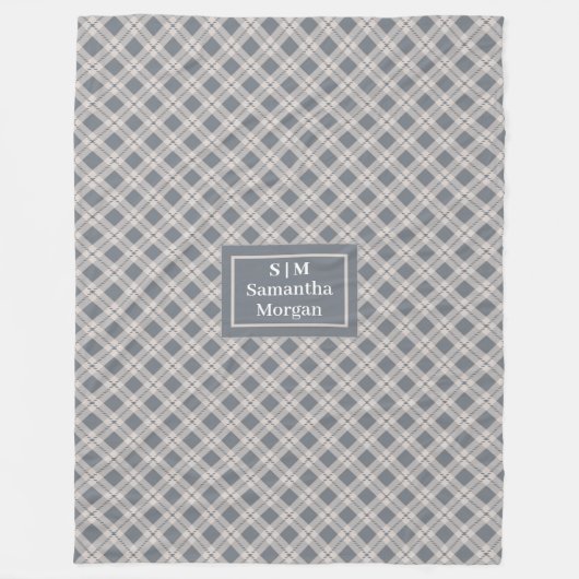 Personalized Pastel Throw Modern Cozy Accent Fleece Deken (Voorkant)