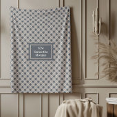 Personalized Pastel Throw Modern Cozy Accent Fleece Deken