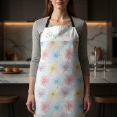 Personalized Pastel Watercolor Bloom  Schort