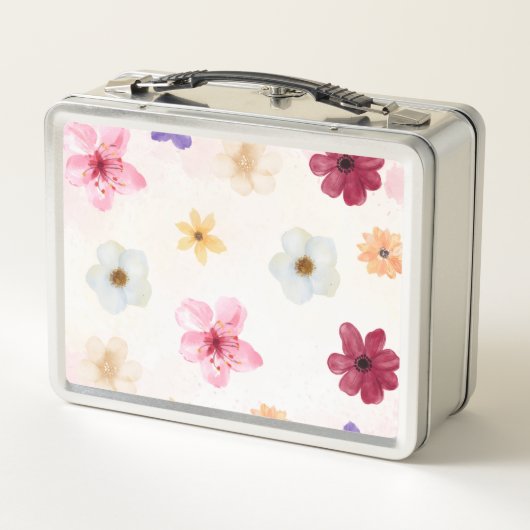 Personalized Pastel Watercolor Floral  (Achterkant)