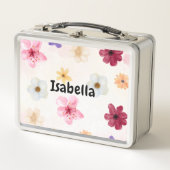 Personalized Pastel Watercolor Floral  (Voorkant)