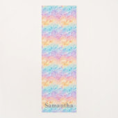 Personalized Pastel Watercolor Waves Yogamat (Voorkant)