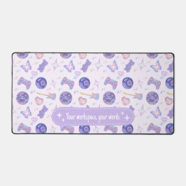 Personalized pastel y2k lavender aesthetic pattern bureaumat