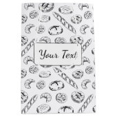 Personalized Pastry Illustration Packaging Medium Cadeauzakje (Voorkant)