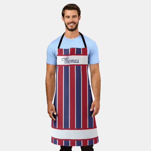 Personalized Patriotic Apron Schort (Gedragen)