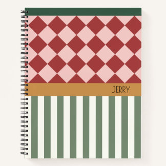 Personalized Pattern Notebook with Name Notitieboek