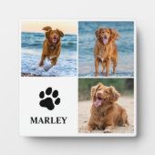 Personalized Paw Dog Lover Photo Collage Pet Fotoplaat (Voorkant)