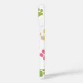 Personalized Paw Print iPhone Case – Custom Name  (Achterkant / Links)